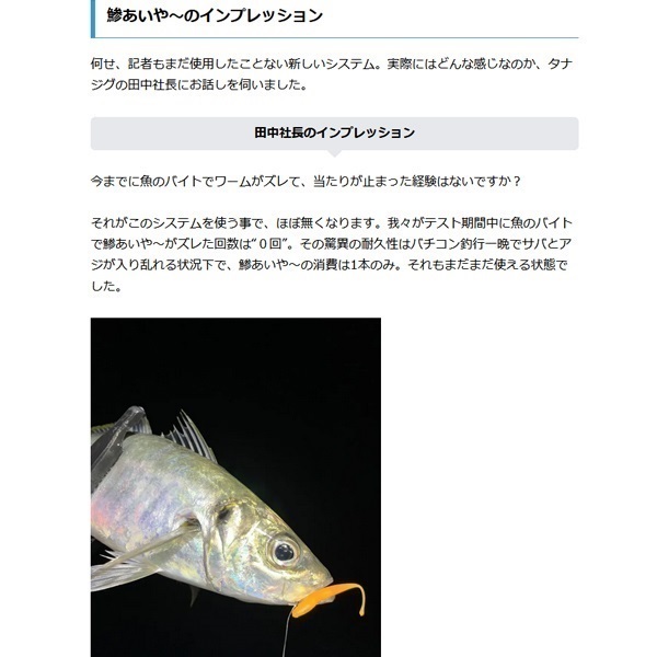 鯵あいやーコンプリートパック　０．７ｇ